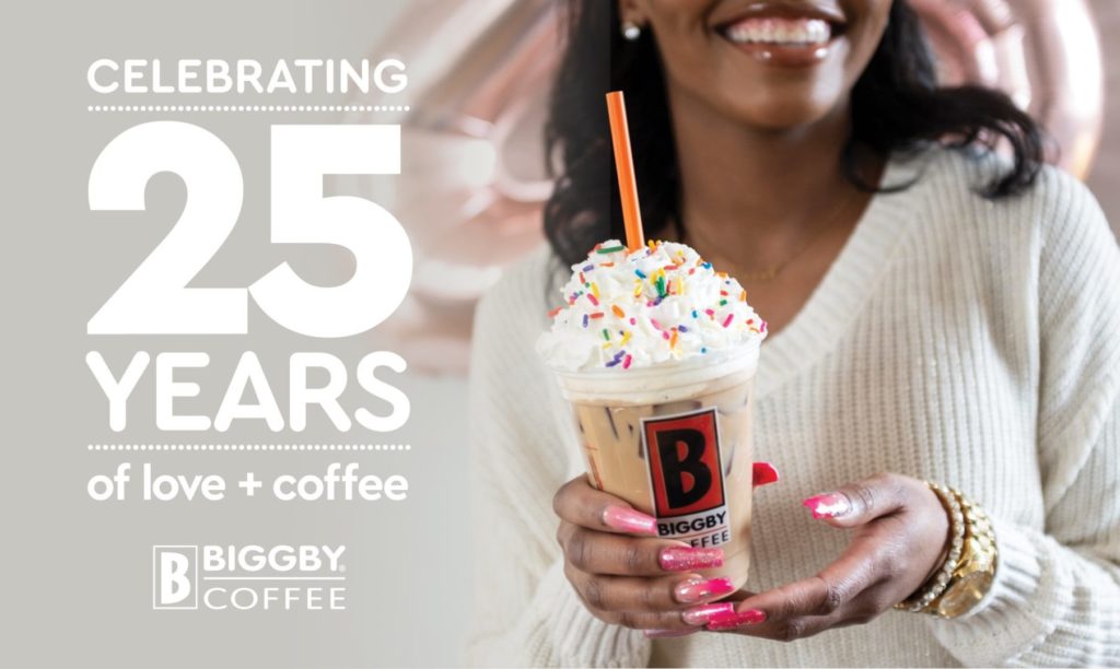 BIGGBY COFFEE CELEBRATES 25 Years of Brewing Smiles and Specialty Coffee